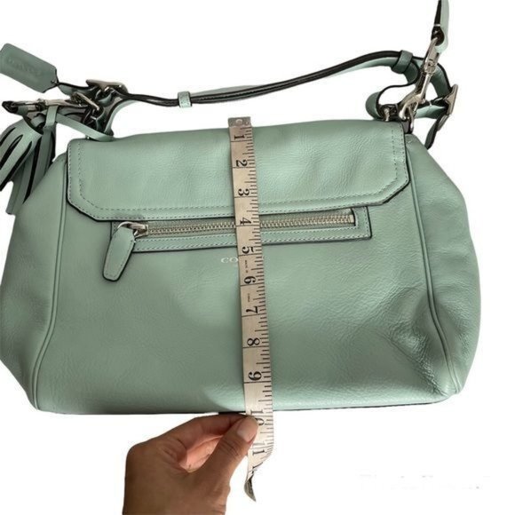 Coach Legacy Romy Top Handle Bag Crossbody Bag Mint Green Handbag - Picture 9 of 12